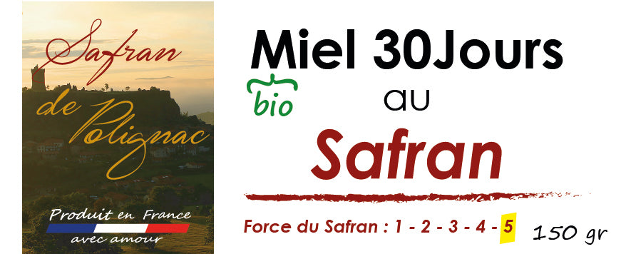 Miel 30Jours au Safran, 225g