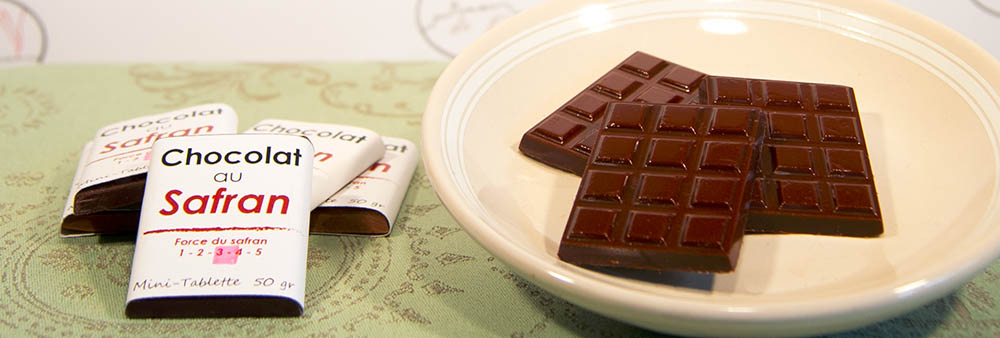 Mini-tablette Chocolat Noir et Safran