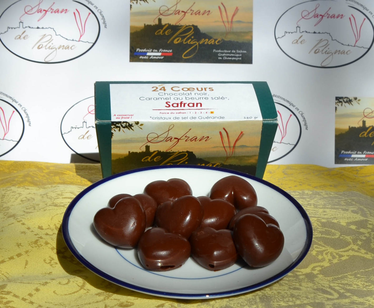 Coeur Chocolat-Safran Ballotin de 160g